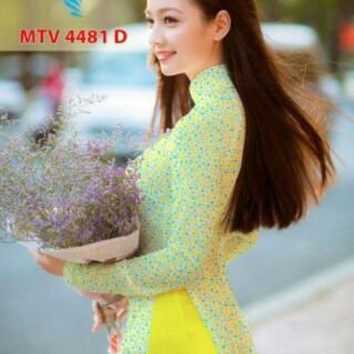 Vải áo dài hoa nhí