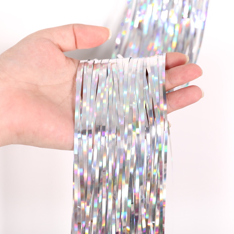 Phụ kiện Trang Trí Bánh Sinh Nhật, Bánh Kem - Bộ bóng chữ Happy Birthday, Bộ rèm kim tuyến