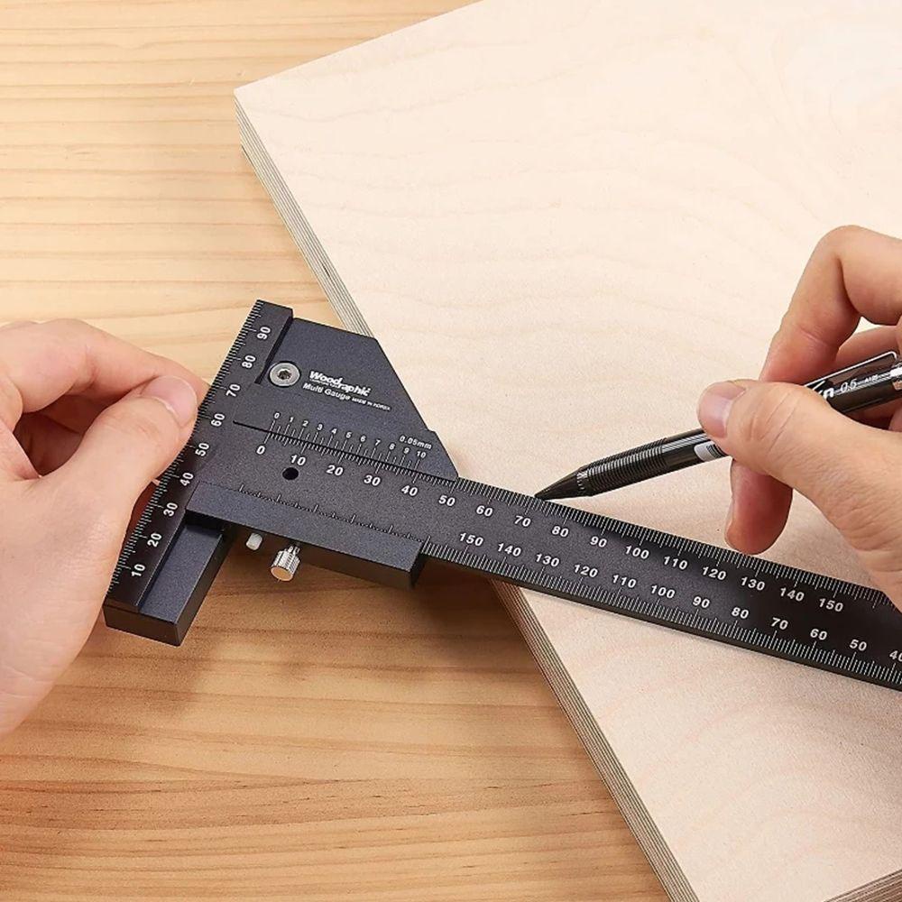 WONDER Woodworking Sliding Gauge High Precision T-Square Aluminum Alloy T Ruler