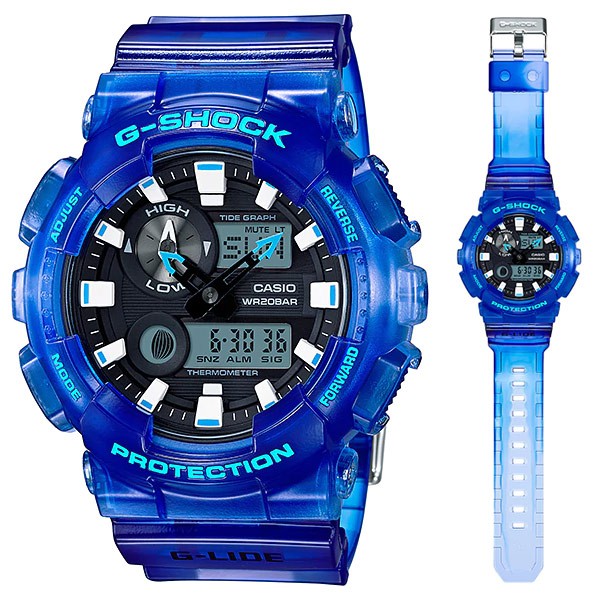 Đồng hồ nam Casio G- Shock GAX-100MSA-2ADR Chính hãng - Xanh đại dương - Bản đặc biệt