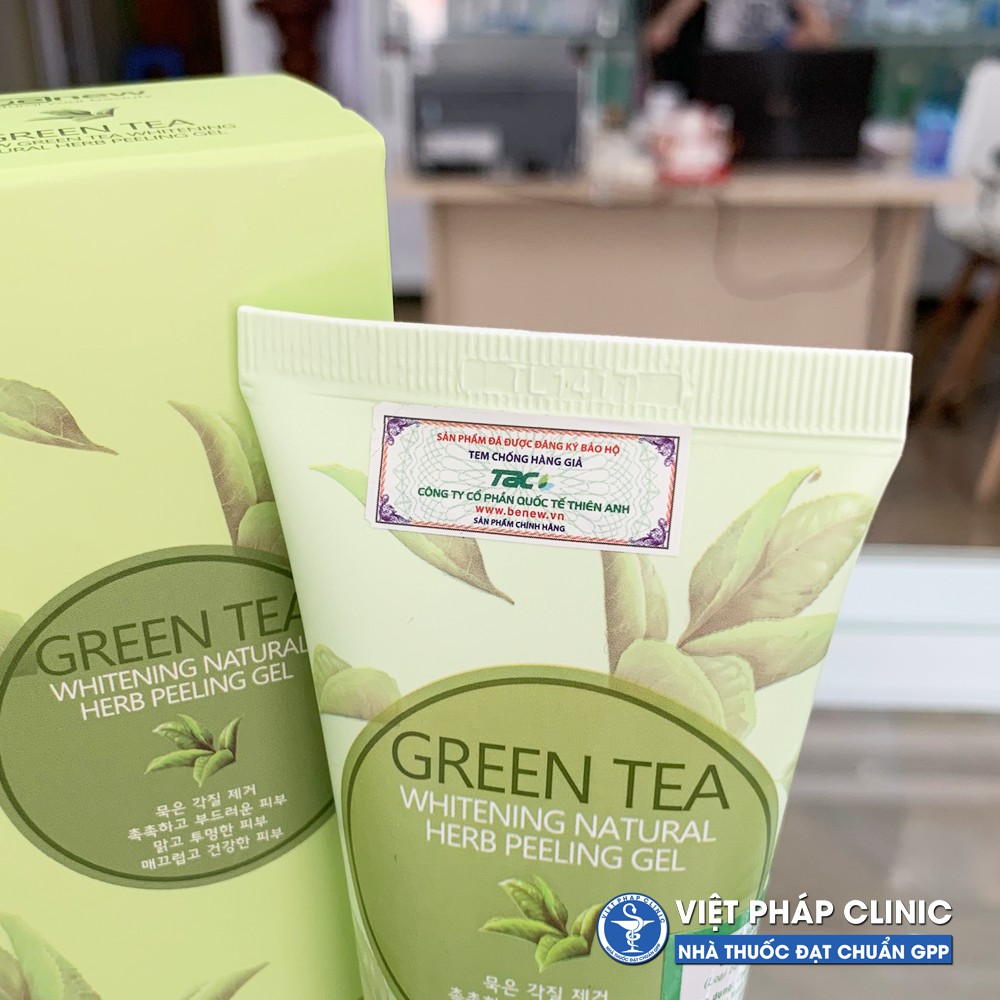 Tẩy Da Chết Trà Xanh Sạch Mụn, Trắng Da BENEW GREEN TEA PEELING GEL