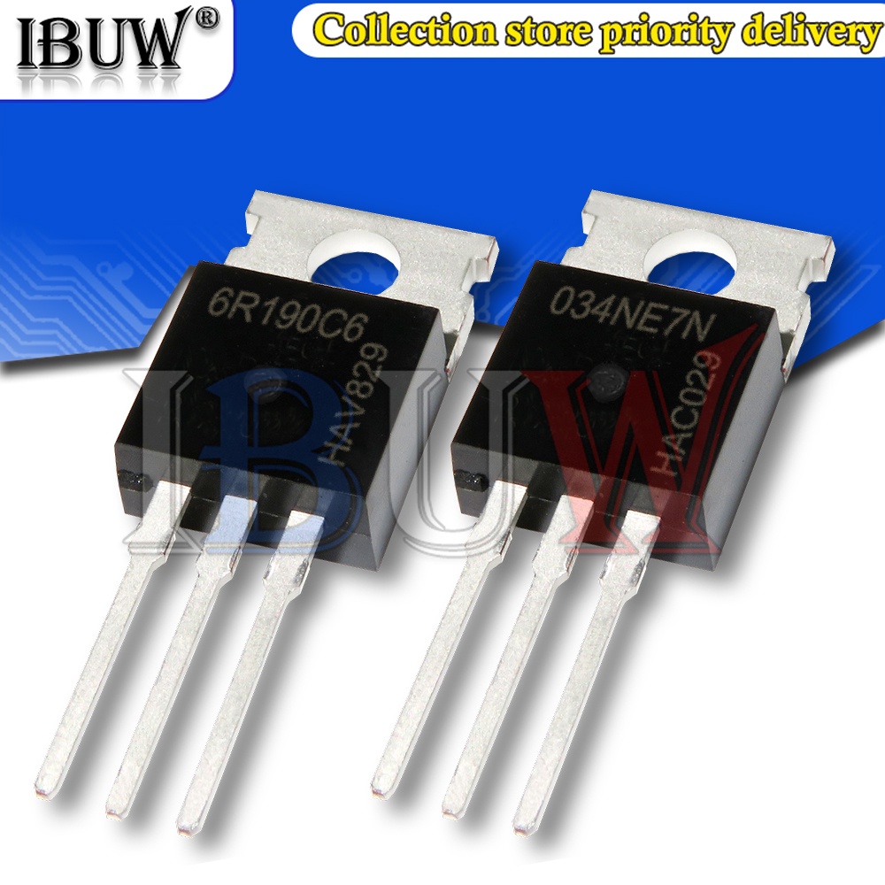 Set 10 Linh Kiện Bán Dẫn Ipp034Ee7N3G IPP60R190C6 034E7N3G 60R190C6 TO-220 TO220
