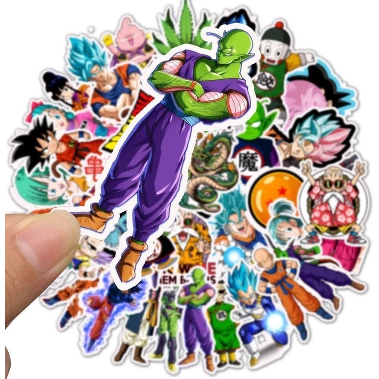 Sticker Dragon ball 30-60 cái ép lụa /Hình dán 7 viên Ngọc rồng