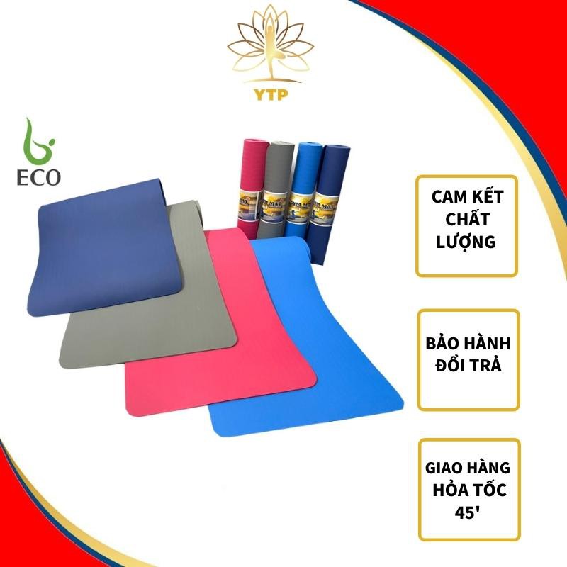 Thảm Tập Yoga LYPROEVA Thảm Yoga chống trượt dày 6mm Mặt Thảm 2 Màu Hàng VNXK Siêu Dày Siêu Êm EVA