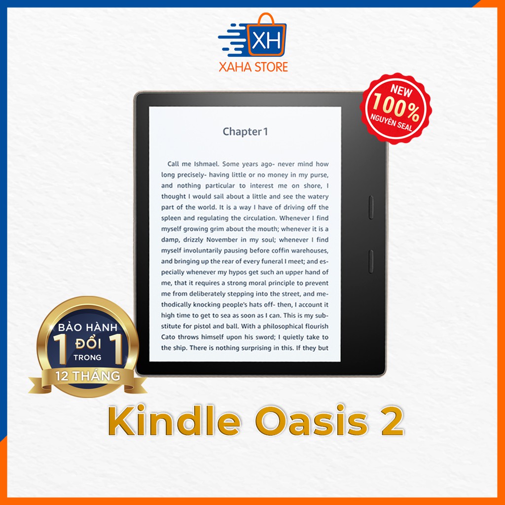 Máy đọc sách Kindle Oasis 2 (thế hệ thứ 9) năm 2018 - 8GB/32GB | BigBuy360 - bigbuy360.vn