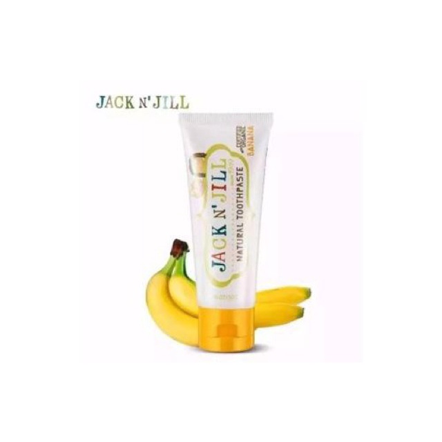 Kem đánh răng hữu cơ JACK N' JILL cho bé 6m+ 50g (nuốt được)