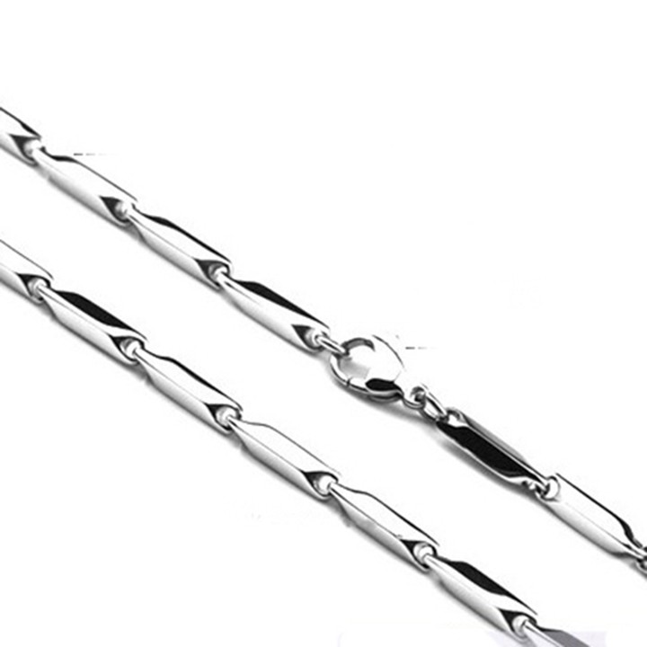 Dây chuyền nam inox hỏa tiễn 2mm trơn thép không gỉ