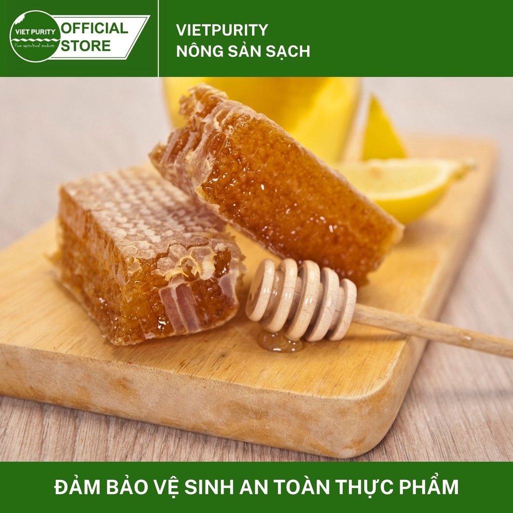 Mật ong hoa cà phê nguyên chất 450g Vietpurity, mật ong rừng hoa cà phê Daklak với quy trình tạo tổ tự nhiên