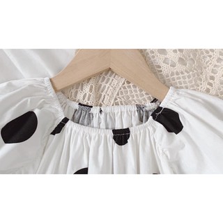 VÁY BABY DOLL CHẤM BI BÉ GÁI