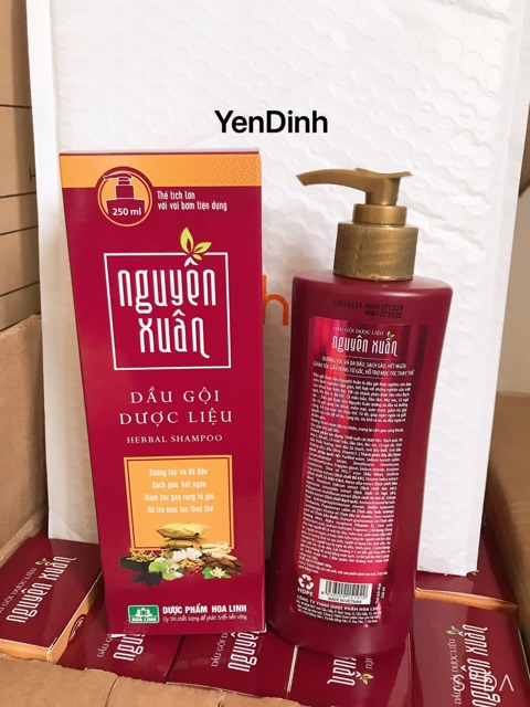 Dầu Gội Dược Liệu Nguyên Xuân Nâu (Chai 250ml) Dành Cho Tóc Thường Và Da Đầu Dầu