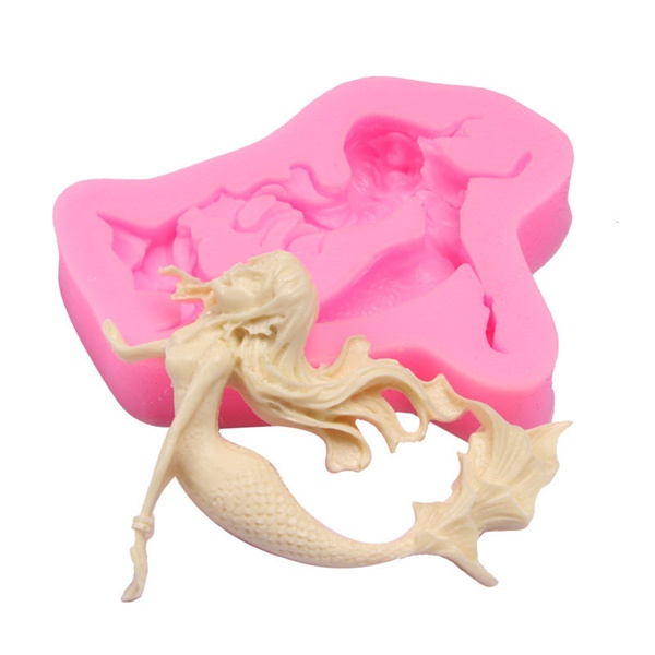 Khuôn Silicone Nàng Tiên Cá Nhỏ 6.5Cm