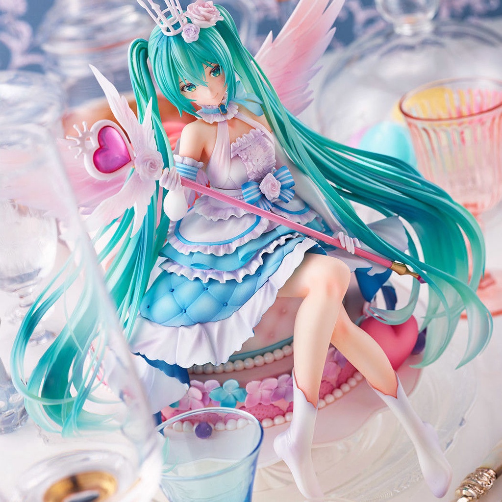 Mô Hình Búp Bê Hatsune Miku Tóc Dài Dùng Trang Trí Tiểu Cảnh