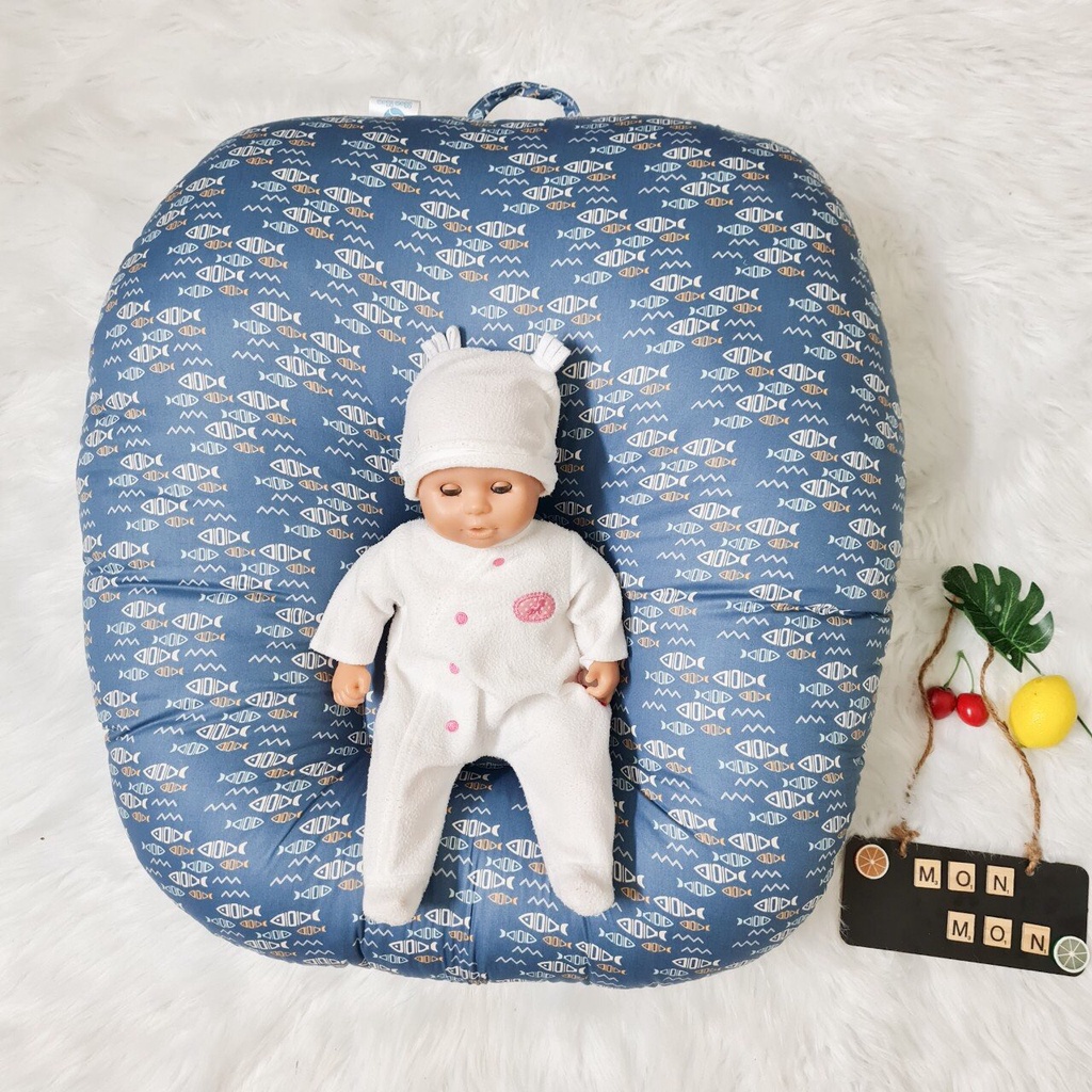 ( CHÍNH HÃNG )Gối Chống Trào Ngược Monmon - Gối Chữ C Cao Cấp Mềm Mại