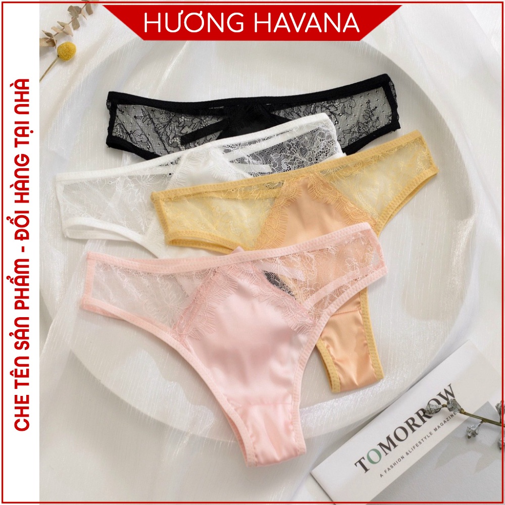 Quần lọt khe dây lưng chất satin, quần chip nữ đẹp HAVANA FLQ96