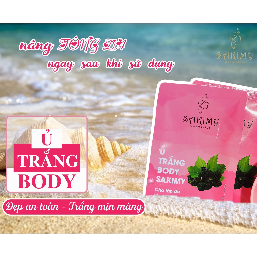 Kem dưỡng trắng da body Sakimy tặng 1 chai serum kích trắng và 1 gói ủ trắng body sakimy hàng chính hãng. | BigBuy360 - bigbuy360.vn