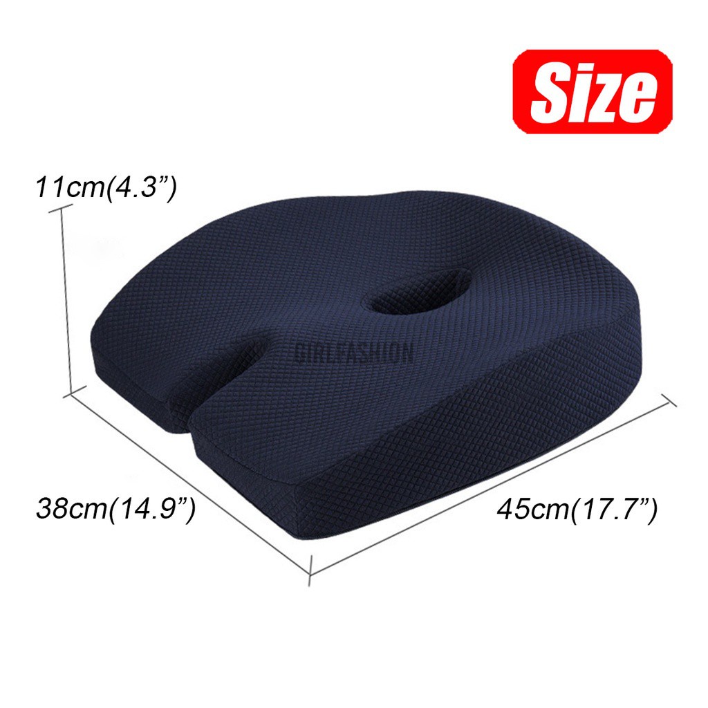 Memory Foam Lumbar Back Pillow Support Back Cushion Car Seat Chair Home Office