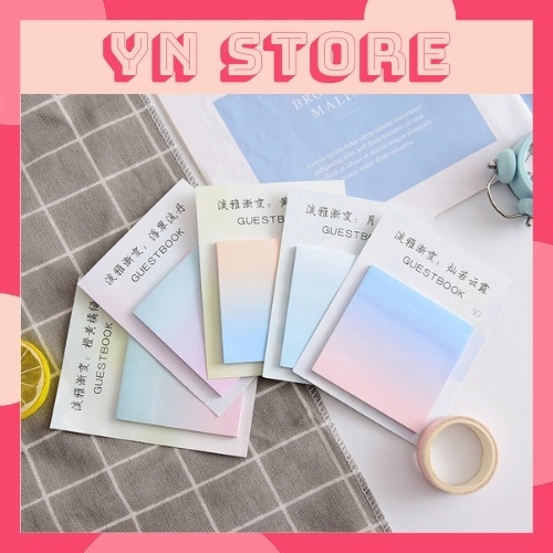 Giấy Note Guestbook Đa Sắc 30 Tờ