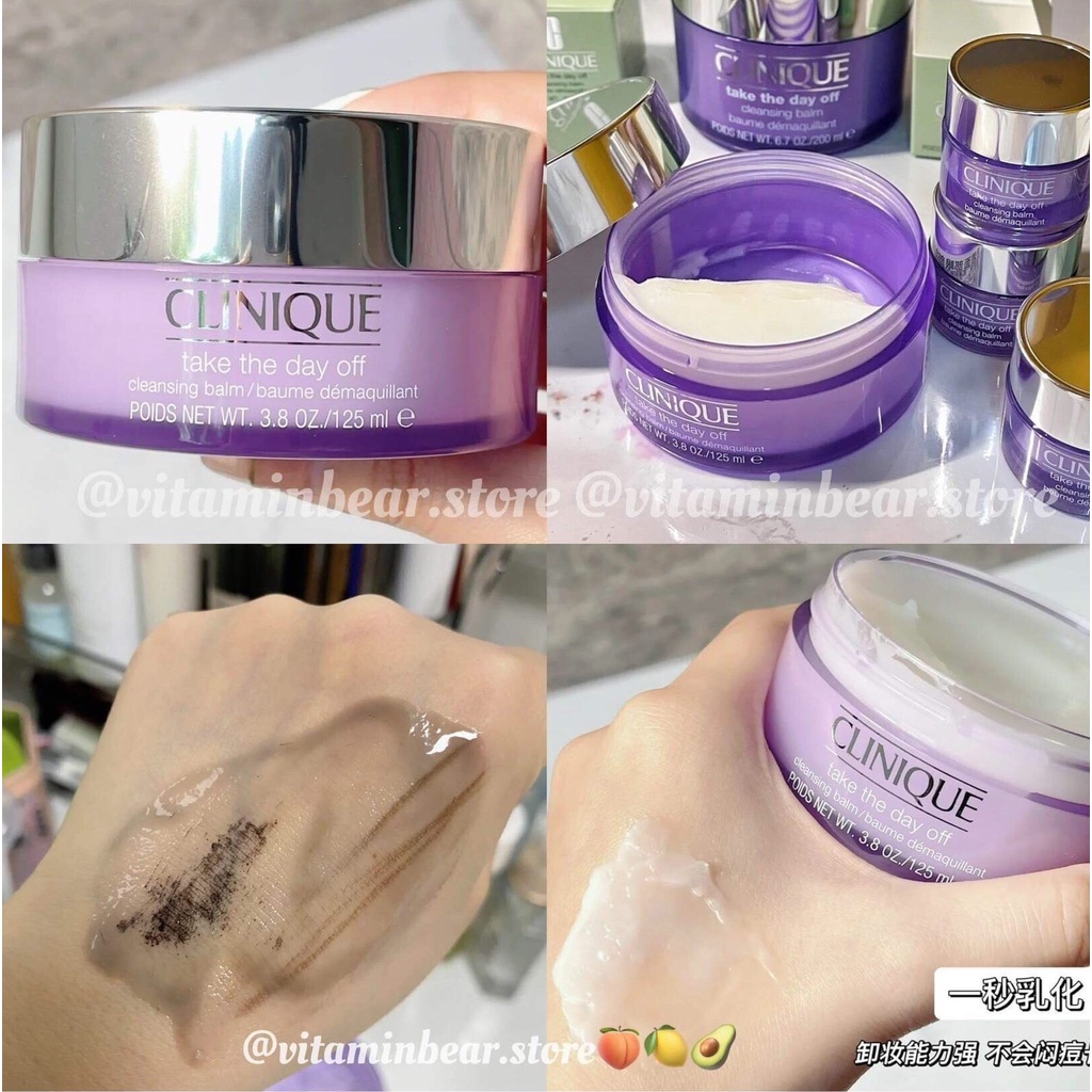 Sáp Tẩy Trang Clinique Take The Day Off Cleansing Balm 125ml Tím