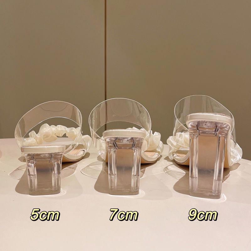 Giày Cao Gót Quai Trong Suốt Xinh Xắn Dành Cho Nữ