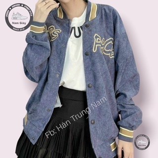 Bomber nhung tăm nữ/ Bomber thời trang/ Áo khoác nữ