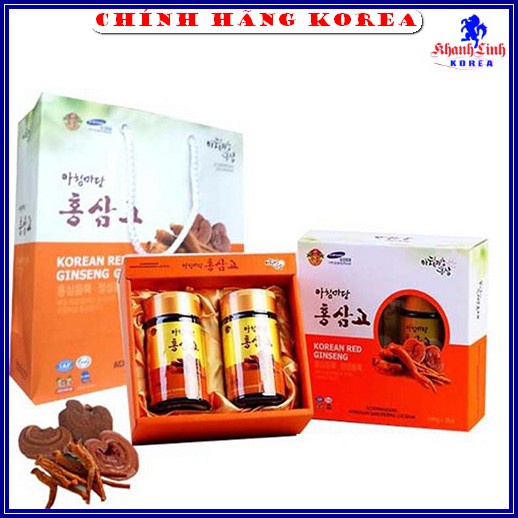 Cao Hồng Sâm Linh Chi Achimmadang Cao Cấp Hàn Quốc, hộp 2 lọ