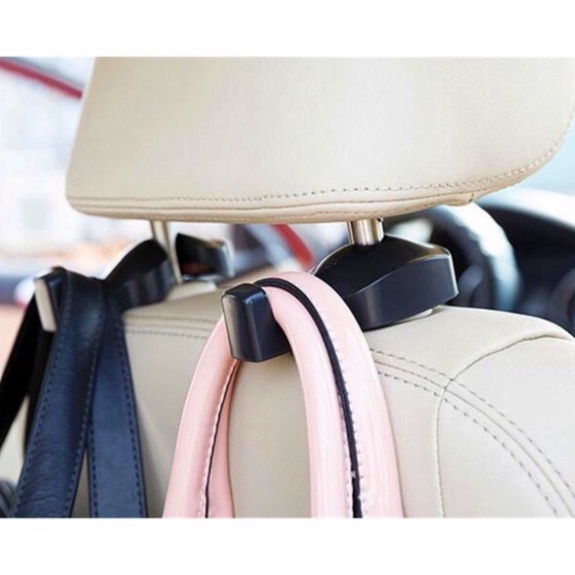Bộ 2 Móc Treo Đồ Đa Năng Tiện Dụng Sau Lưng Ghế Xe Hơi Ô Tô, Chất Liệu Nhựa Cao Cấp dự bị