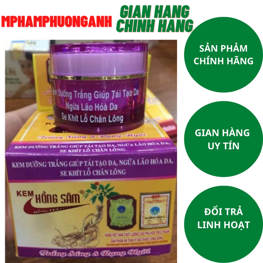 Kem Hồng Sâm Trắng Da Tái Tạo Giá Bao Bì 94.8K