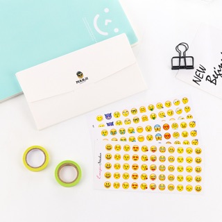 Bộ 12 tấm sticker mặt cười Gusshop kèm bao bì