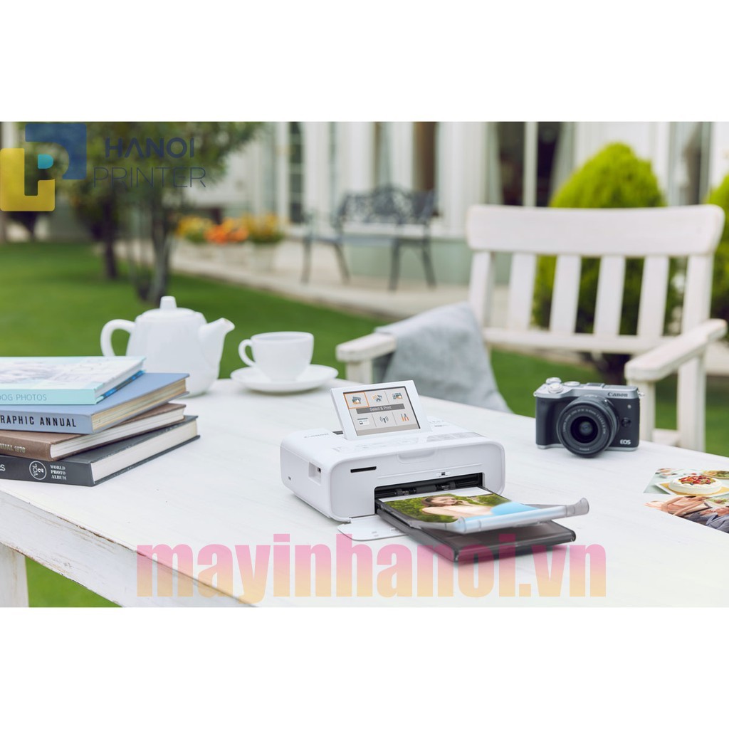 Máy in ảnh Canon CP1300, in wifi, in khổ giấy 10cm x 15cm, bảo hành 12 tháng