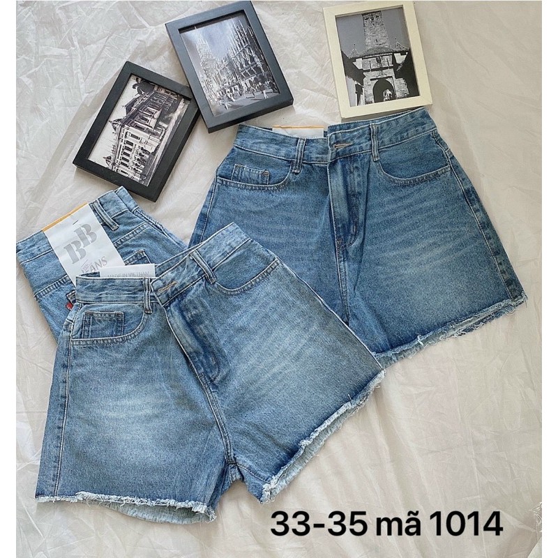 Quần short Jeans Nữ trơn bigsize 33 đến 35 Ms 1014