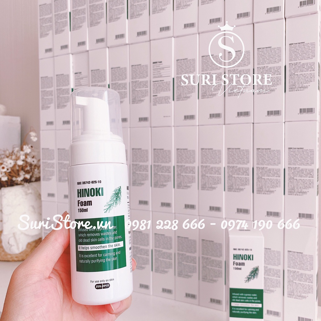Sữa rửa mặt Zolopix Hinoki Foam - 150ml