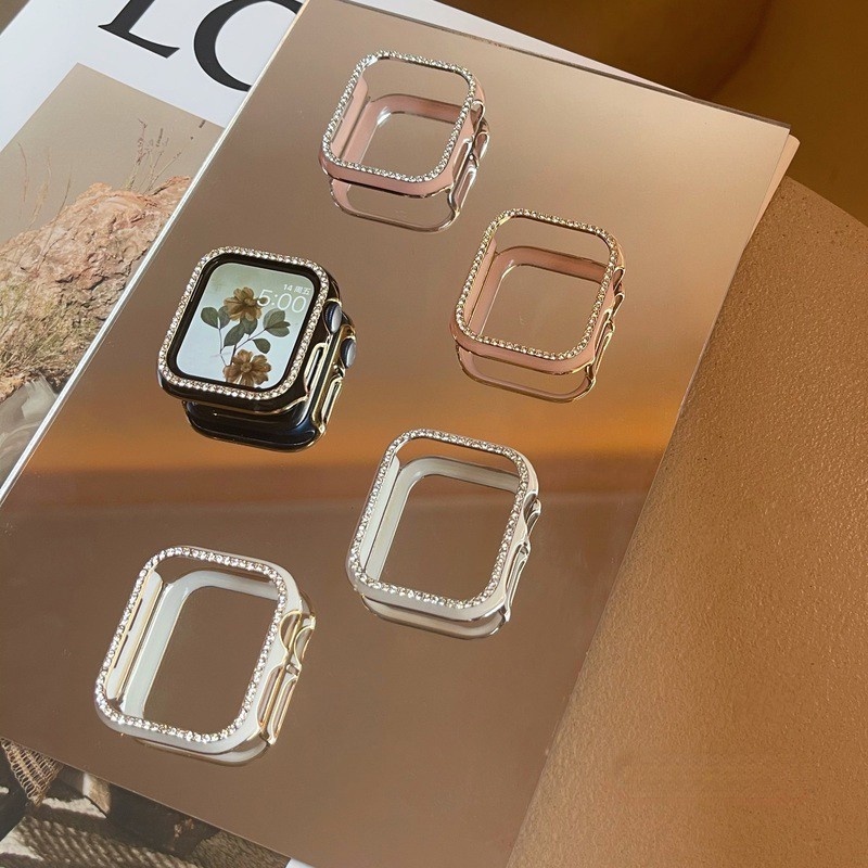 Ốp bảo vệ mặt đồng hồ bằng PC thích hợp cho APPLE WATCH 7/6/5/4/3/2/SE 38 40 41 42 44 45mm