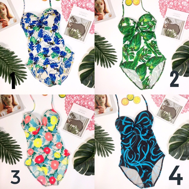 Bikini nữ thời trang liền mảnh hoa nhiều hoạ tiết