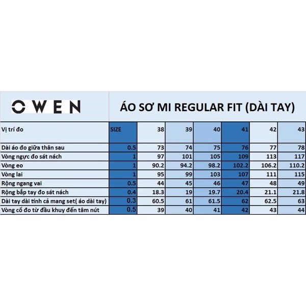 OWEN - Áo sơ mi trắng dài tay chất sợi tre regular fit  90527