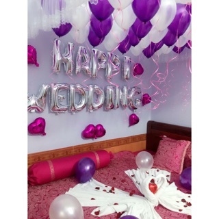 Trang trí phòng cưới tone tím trắng 💜💜💜