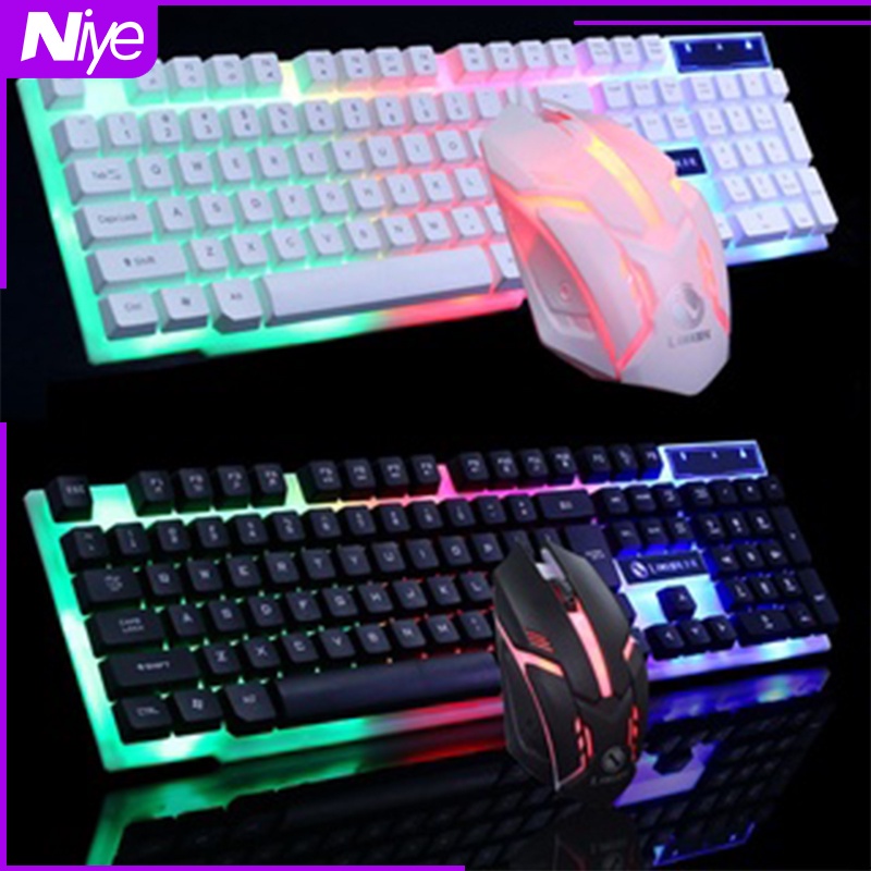 Bàn phím cơ GTX300 Bàn phím chơi game có dây USB tặng một con chuột đặc biệt
