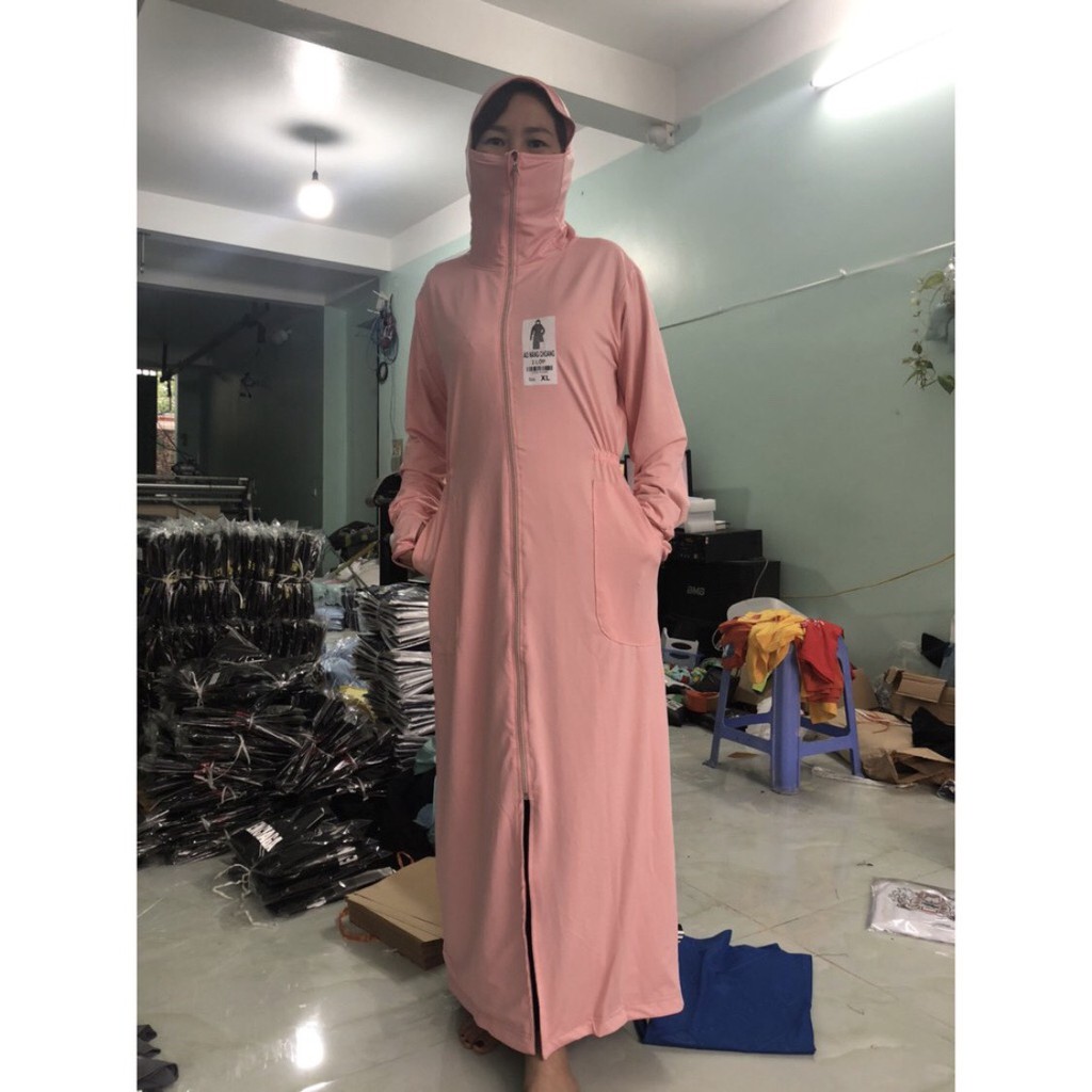 Áo chống nắng thông hơi chất liệu cotton thấm hút mồ hôi kiểu dáng toàn thân hàng cao cấp form dài thời trang nữ mùa hè