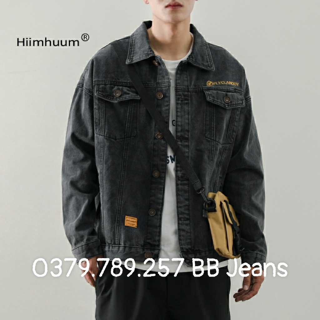 [giá rẻ] Áo khoác jean nam nữ đen MXP ND2 DF form rộng top 3 chiếc áo phải có cho bạn trẻ năm nay