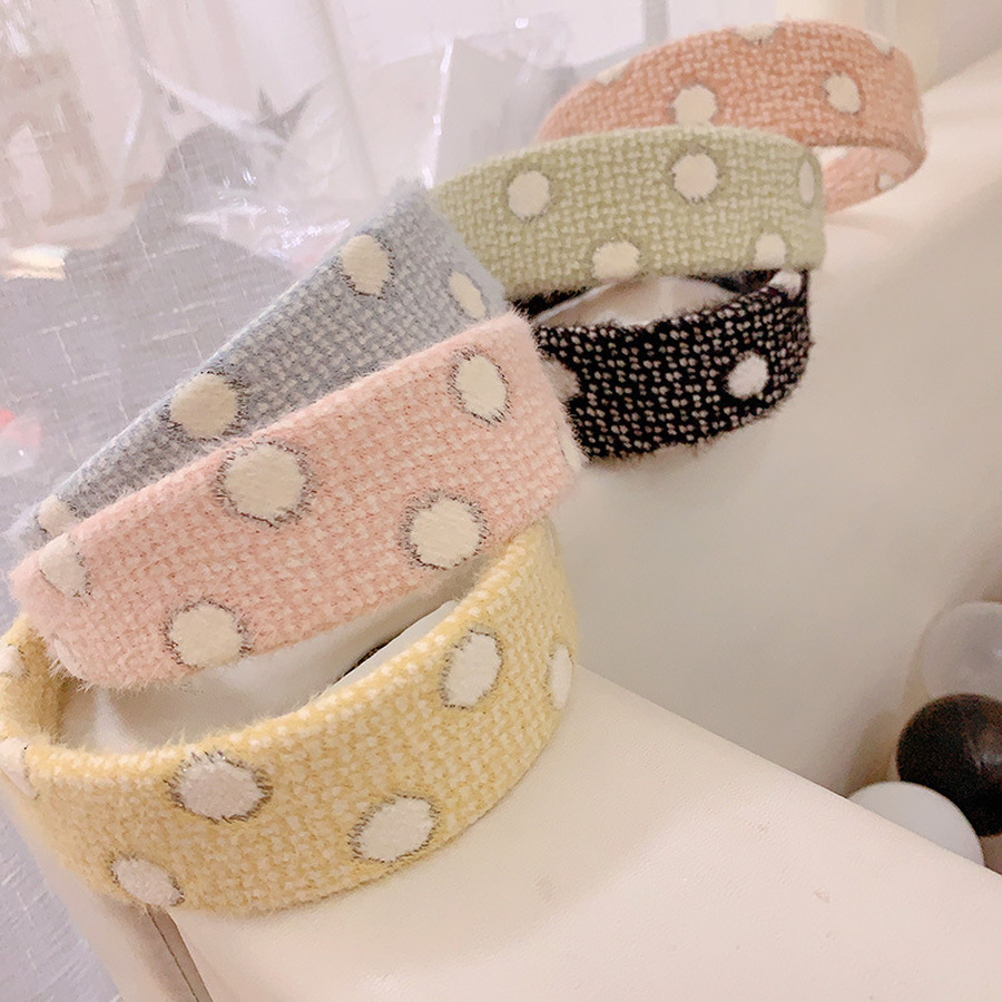 Băng Đô Nơ Họa Tiết Chấm Bi Phong Cách Hàn Quốc Cho Nữ