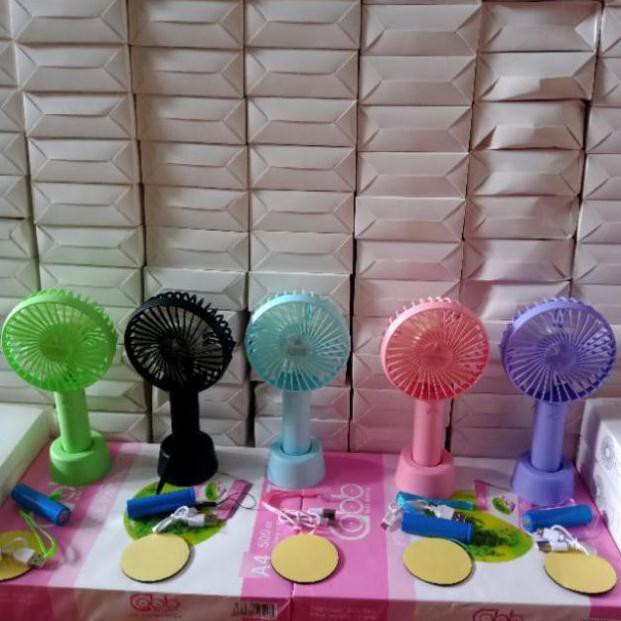 Quạt Tích Điện Mini Cầm Tay 3 Chế Độ Gió | BigBuy360 - bigbuy360.vn