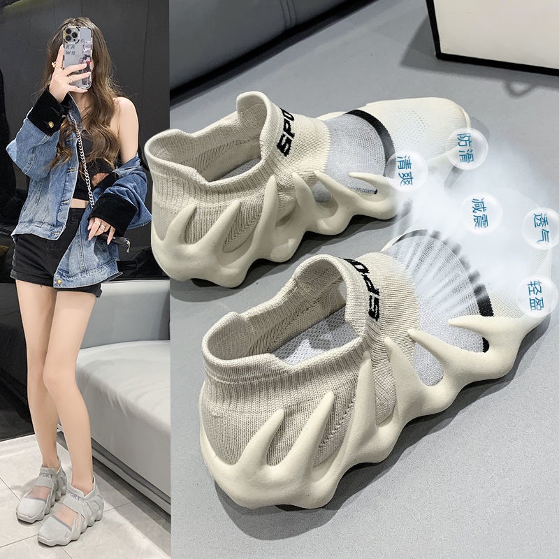 Giày Thể Thao Phối Lưới Thời Trang Mùa Hè Hàn Quốc Mới Cho Nữ