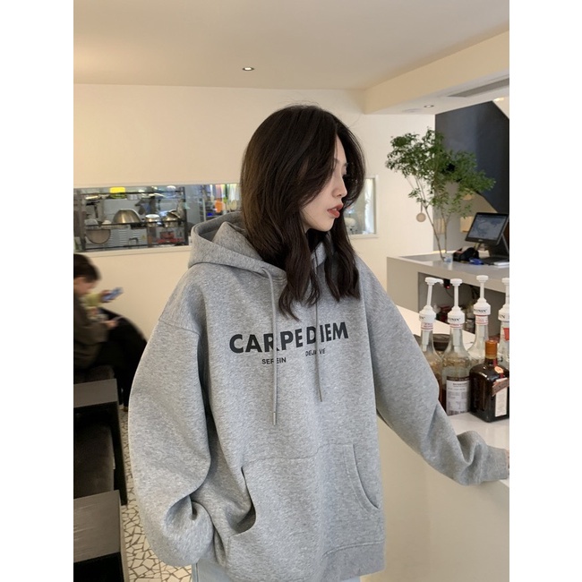 Áo Hoodie Nam Nữ Nỉ Ngoại Unisex CARPE DIEM 2 Màu - Áo Nỉ Dáng Thụng G0225