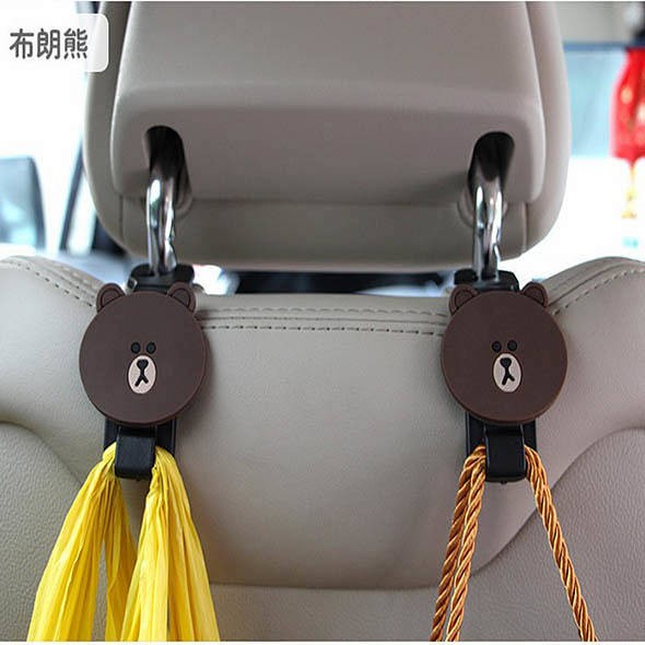 Móc treo đồ gắn ghế xe hơi thiết kế xinh xắn thời trang