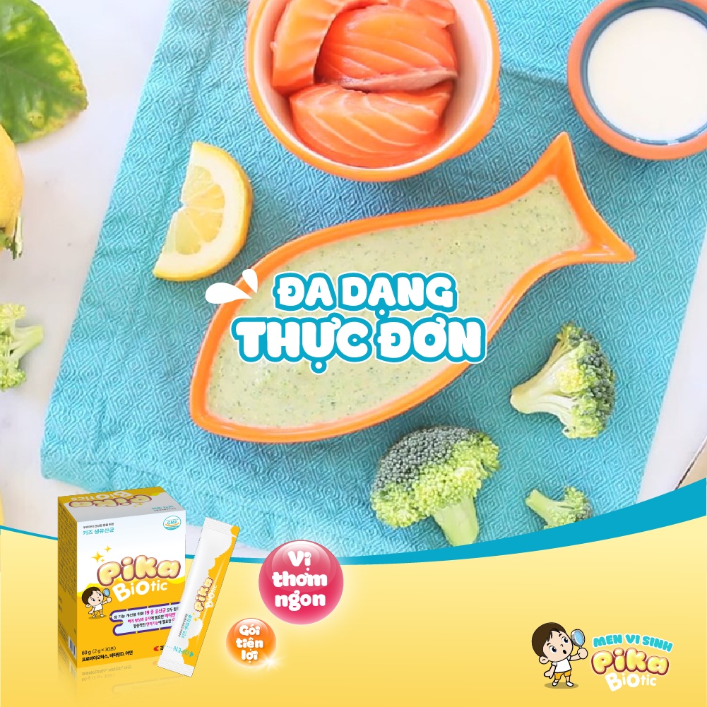 Men vi sinh Pika Biotic - Bổ sung 19 chủng lợi khuẩn