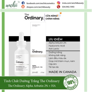 [TOP 1 UY TÍN] Serum Dưỡng Trắng The Ordinary - Alpha Arbutin 2% + HA