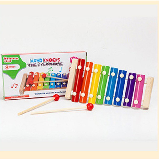 Đàn Xylophone 8 Thanh giúp bé học màu sắc, kích thích thính giác phát triển KB216026