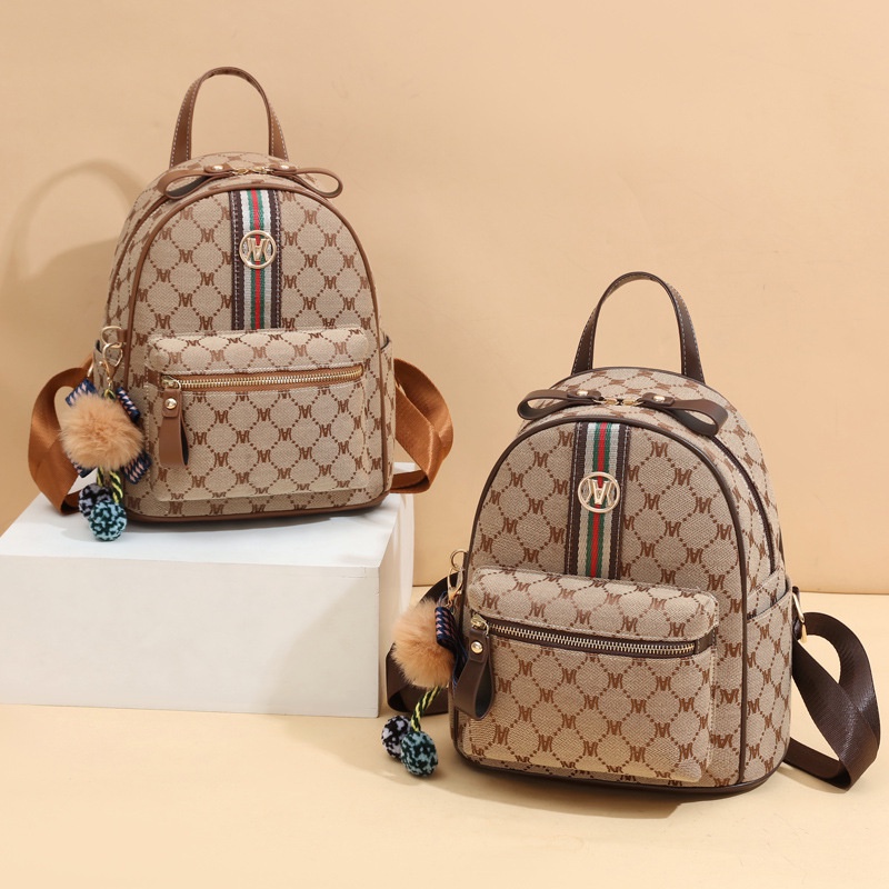 Chuwanglin Ba Lô Da Pu Cỡ Lớn In Họa Tiết Thời Trang Cho Nữ