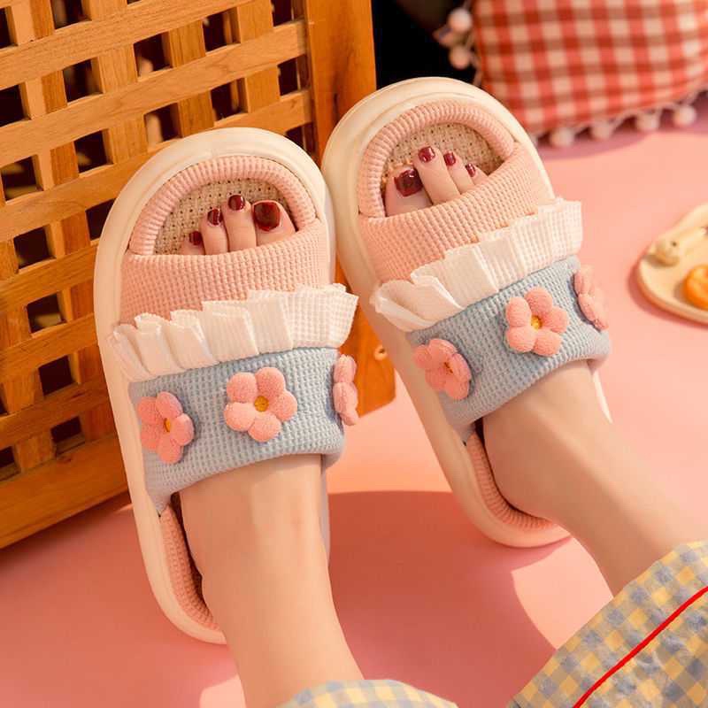 DÉP ĐẾ BÁNH MÌ BÔNG HOA CỰC XINH