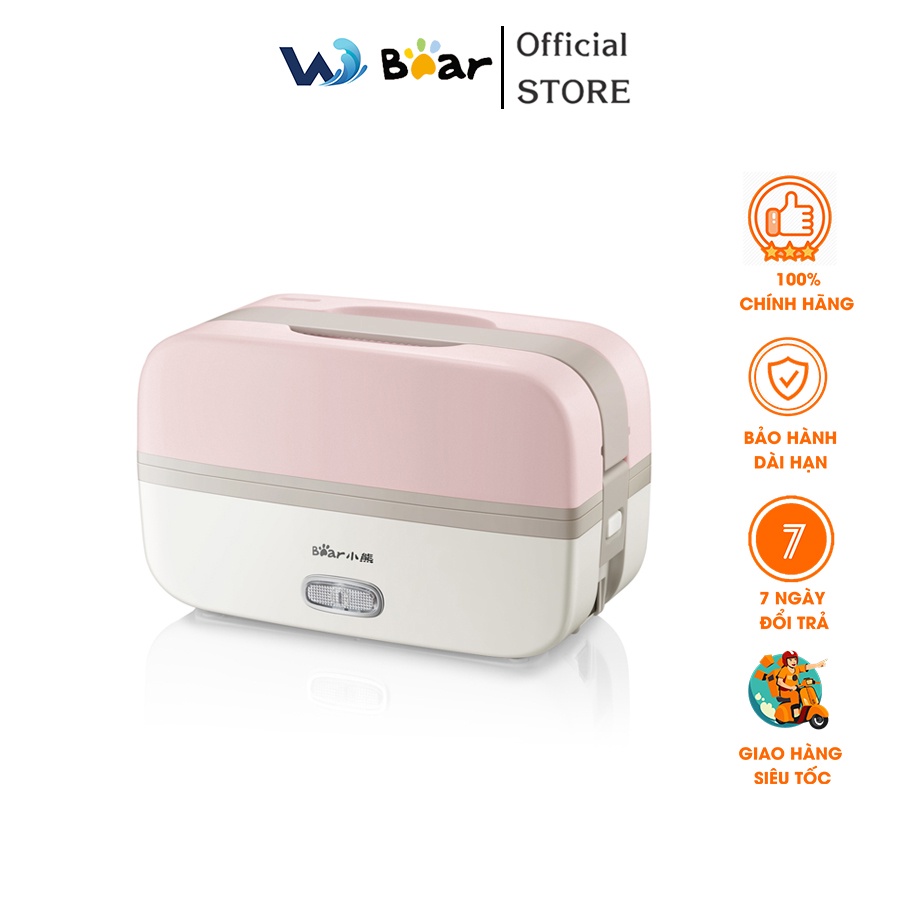 Hộp Cơm Điện Bear 1L DFH-B10J2 Cắm Cơm, Hâm Nóng, Giữ Nhiệt Chính Hãng Bảo Hành 18 Tháng