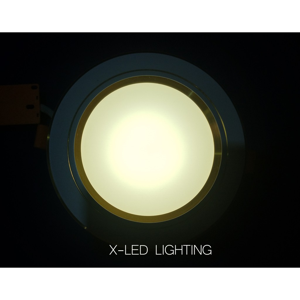 Đèn âm trần, thạch cao, đèn downlight 9W - 1 màu/ 3 Màu - lỗ khoét 110mm